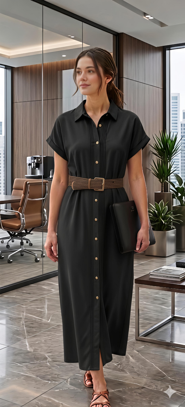 Robe chemise longue